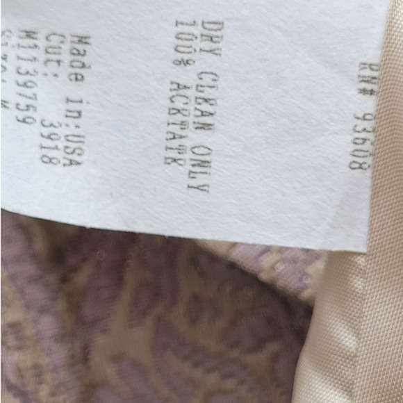 Vintage 80s Matty M Paisley Jacquard‎ Grosgrain Ribbon Bows Cropped Jacket - Picture 12 of 13